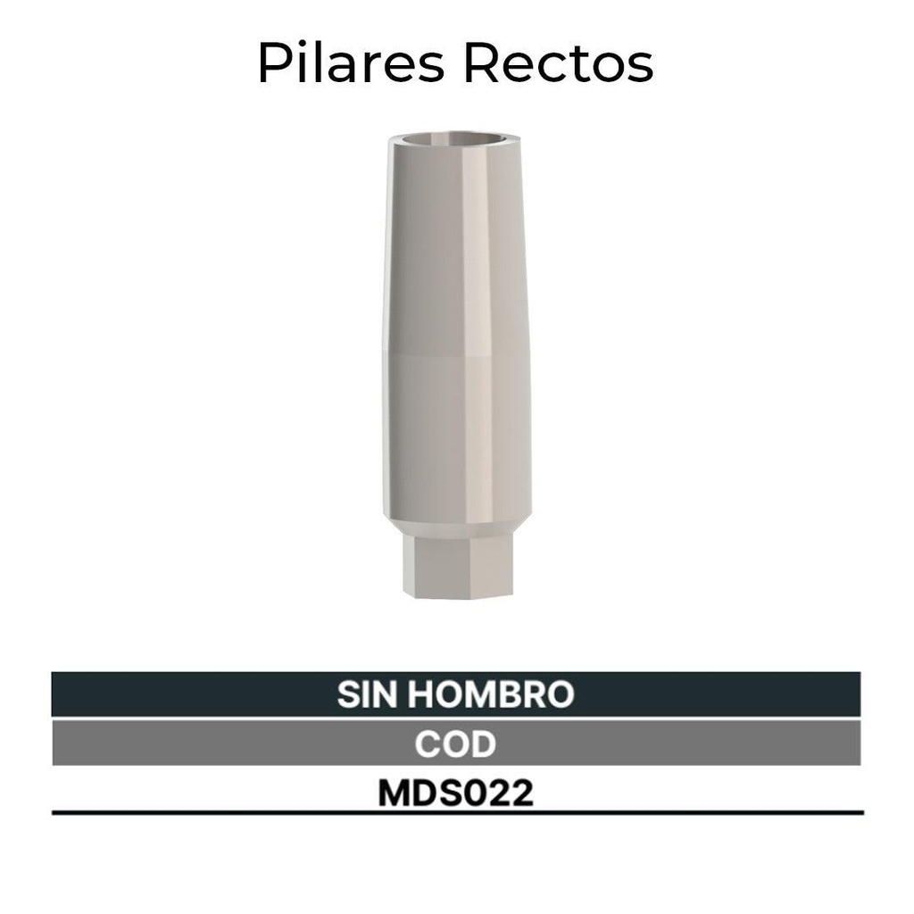 [MDS022] Pilares Rectos Sin Hombro